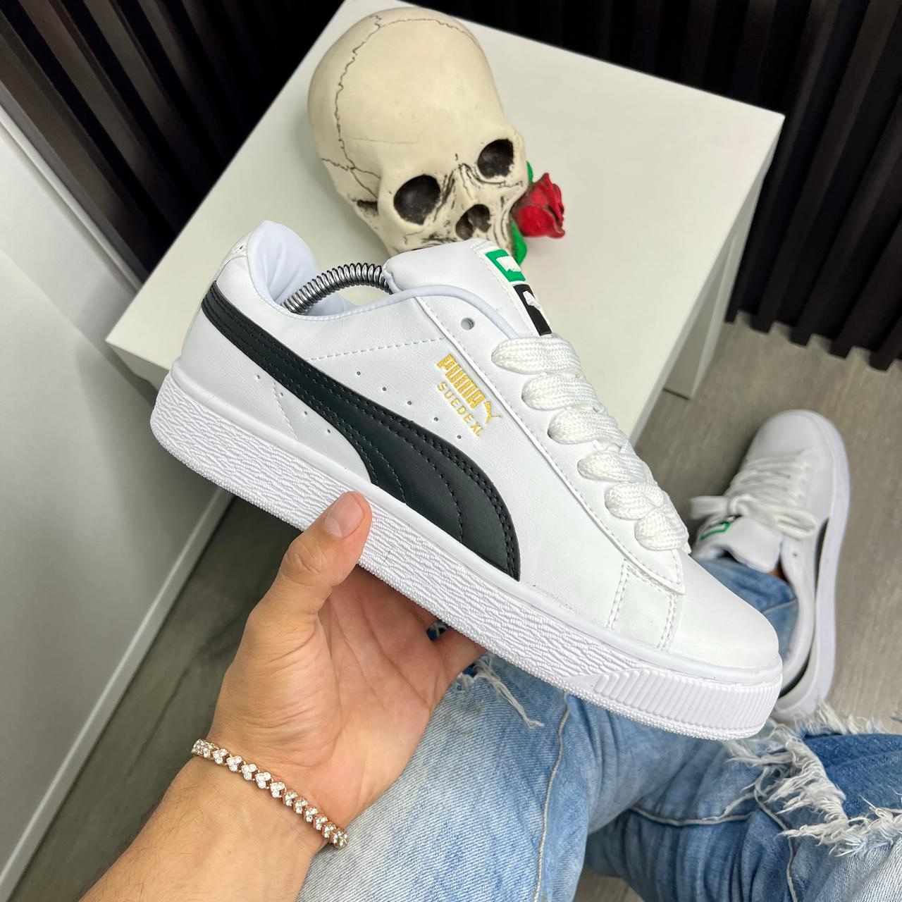 PUMA  FERRARI SUEDE XL BLANCO / NEGRO