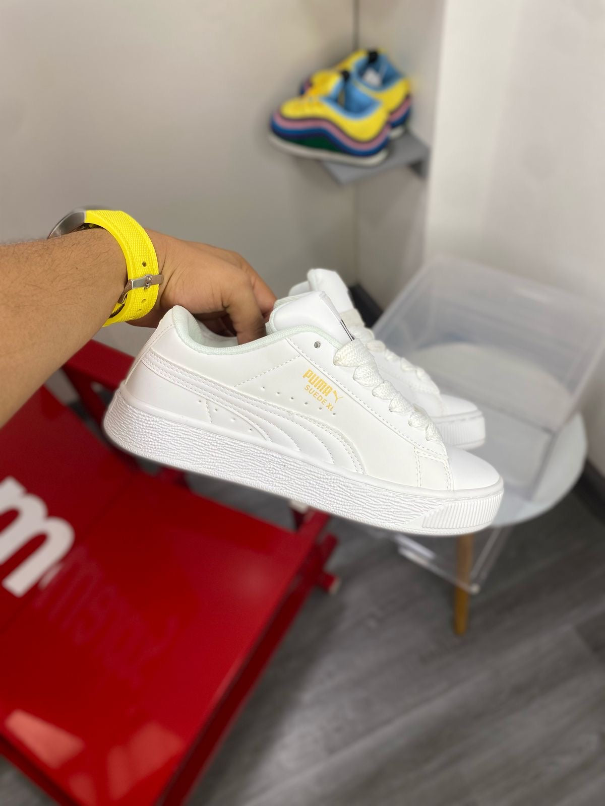 PUMA  FERRARI SUEDE XL BLANCO