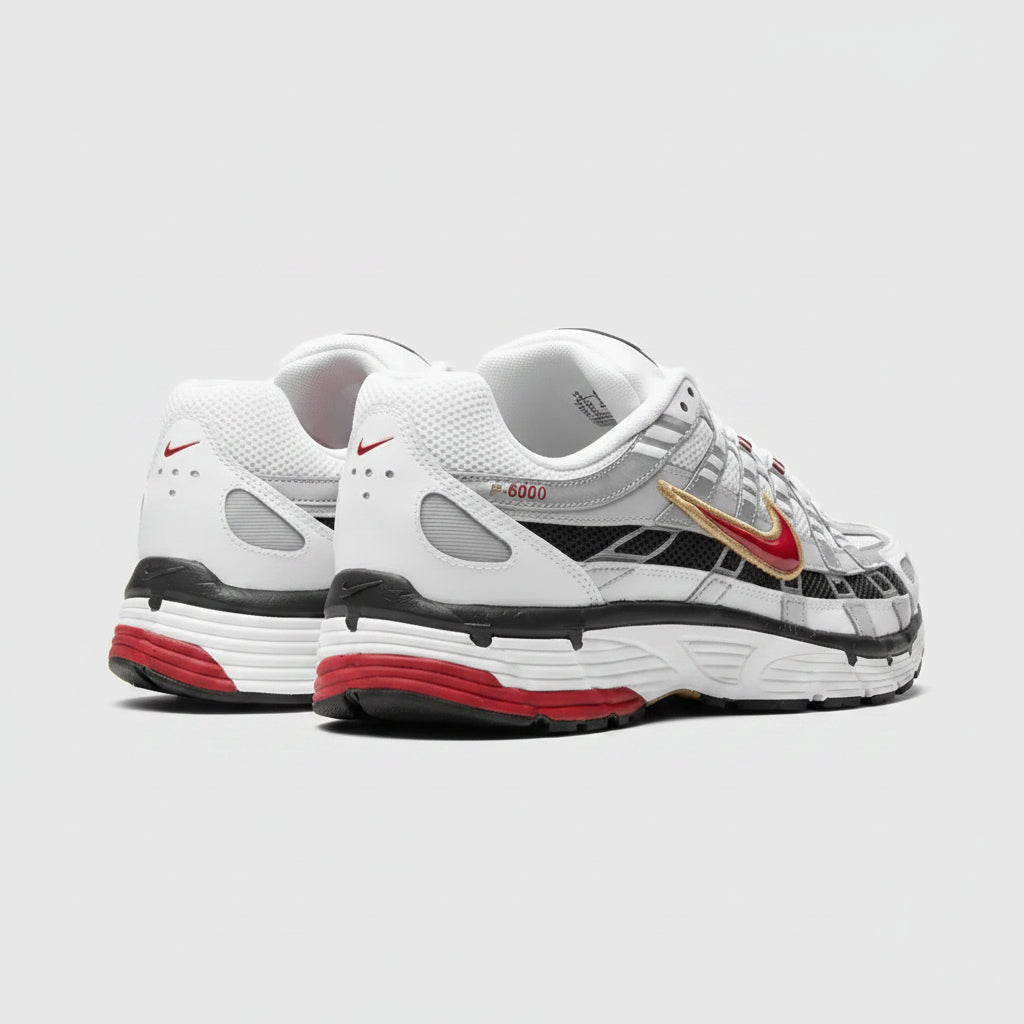 NIKE P-6000 GRIS/ROJO