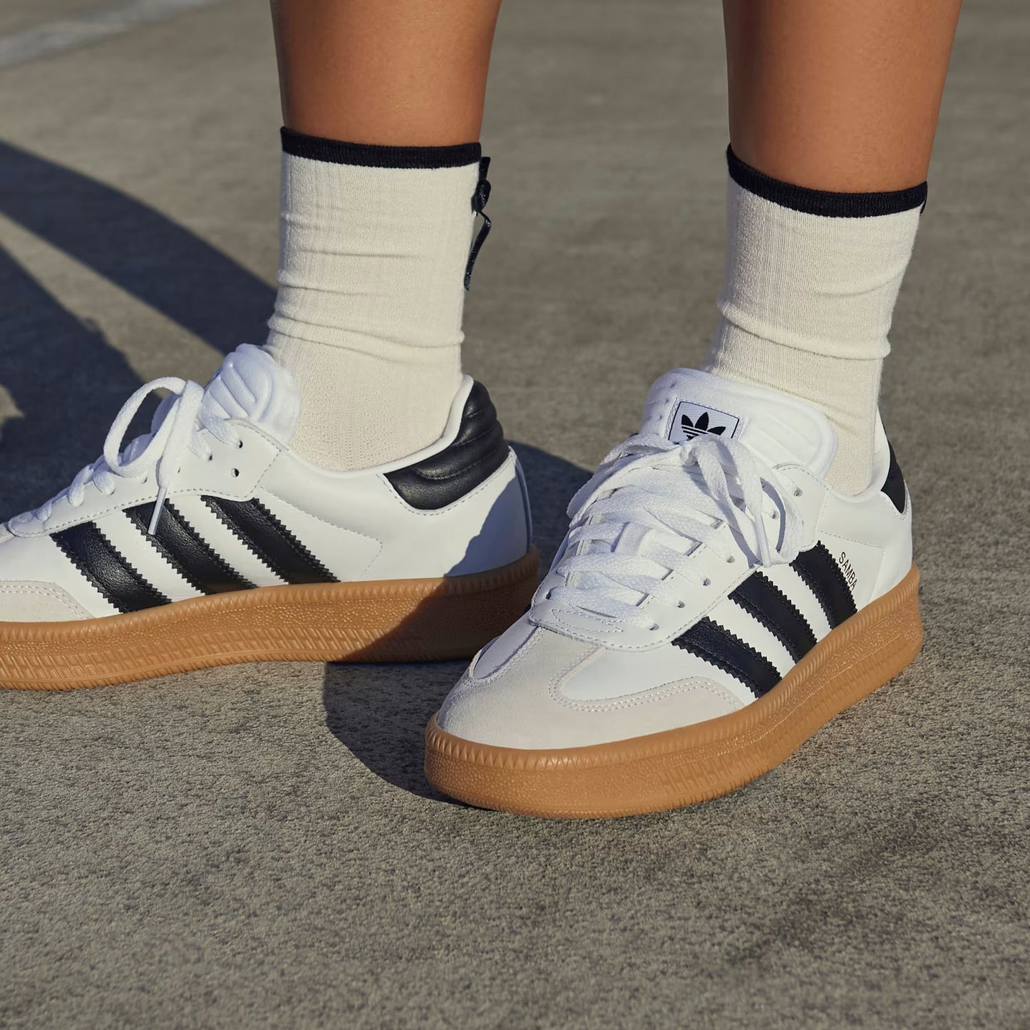 ADIDAS SAMBA BLANCO - CAFE
