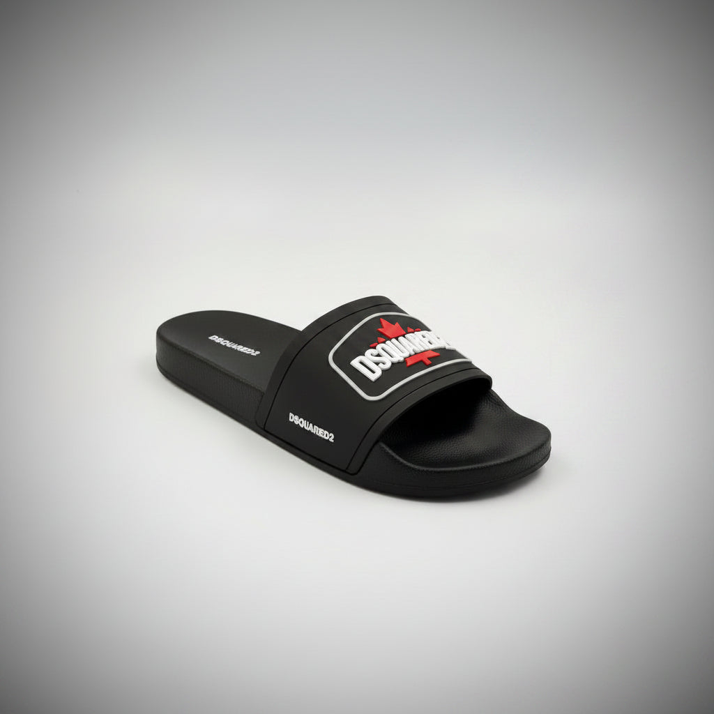 SANDALIAS DSQUARED2 NEGRAS HOJA DE ARCE