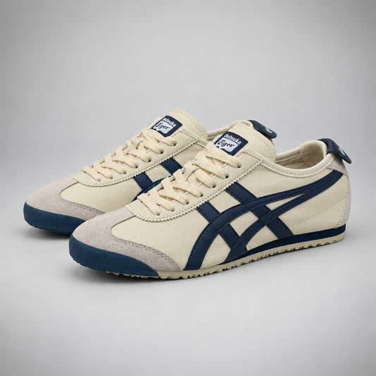 ONITSUKA TIGER MEXICO 66 CREMA / AZUL MARINO