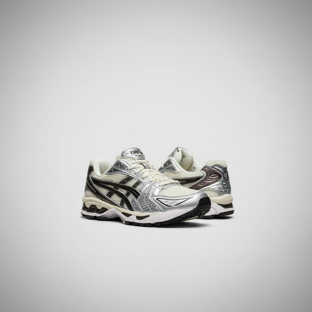 ASICS GEL KAYANO 14 WHITE PURE SILVER BLACK
