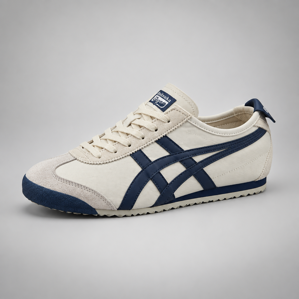ONITSUKA TIGER MEXICO 66 CREMA / AZUL MARINO