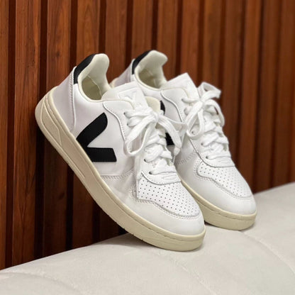 TENIS VEJA CAMPO BLANCO - NEGRO