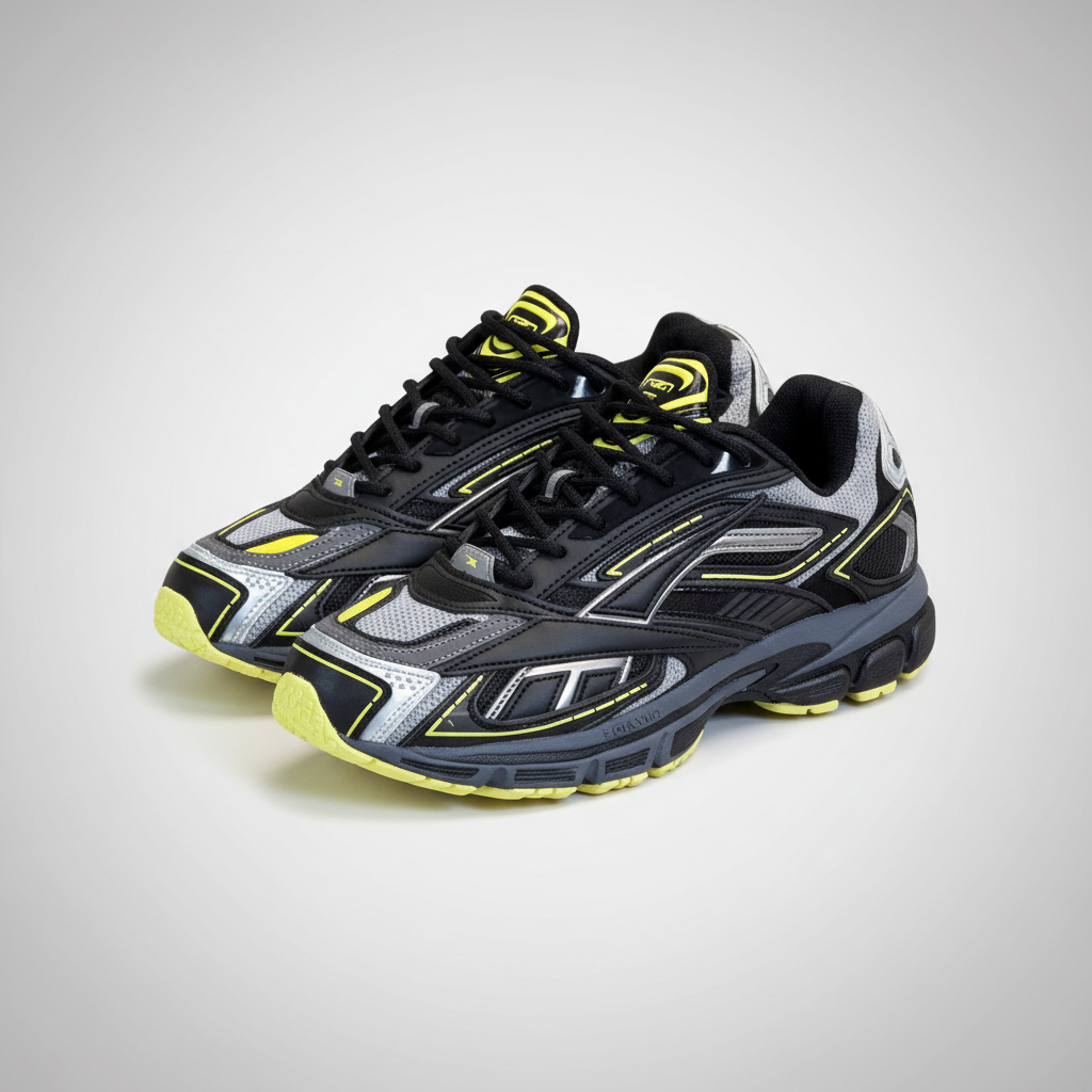 REEBOK PREMIER ROAD ULTRA NEGRO, AMARILLO Y GRIS