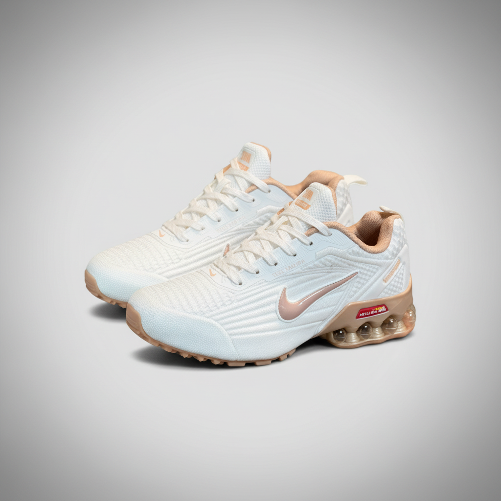 NIKE AIR MAX 2027 BLANCA Y ROSADO DORADO