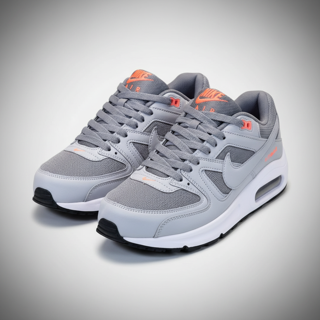 NIKE AIR MAX GRIS &amp; NARANJA