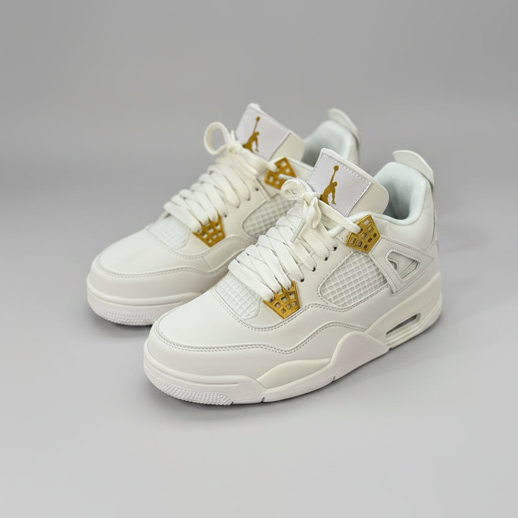 JORDAN RETRO 4 METALLIC GOLD
