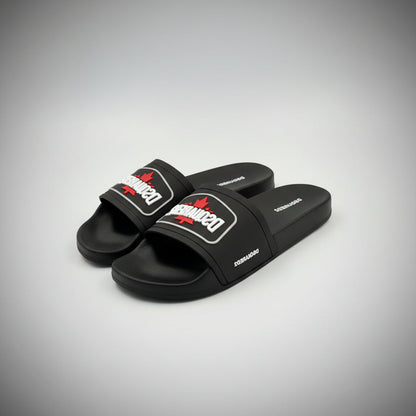 SANDALIAS DSQUARED2 NEGRAS HOJA DE ARCE