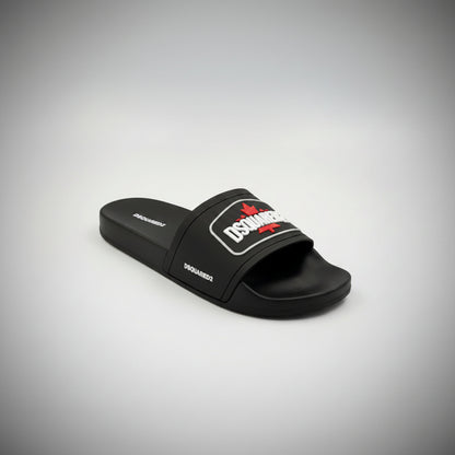 SANDALIAS DSQUARED2 NEGRAS HOJA DE ARCE