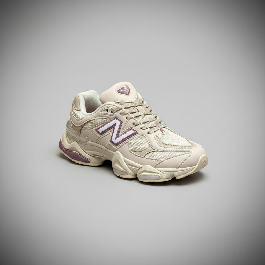 NEW BALANCE 9060 BEIGE DETALLE ROSA