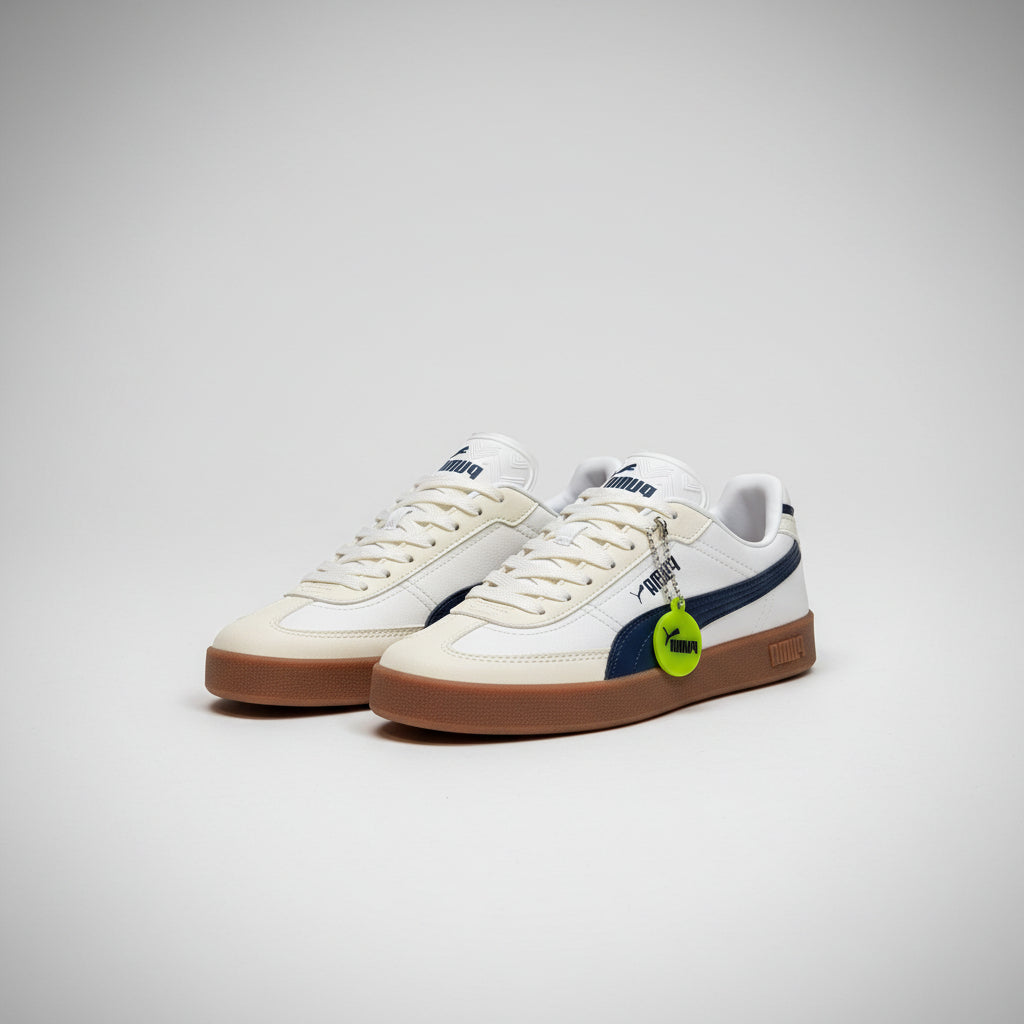 PUMA CLUB BEIGE AZUL OSCURO