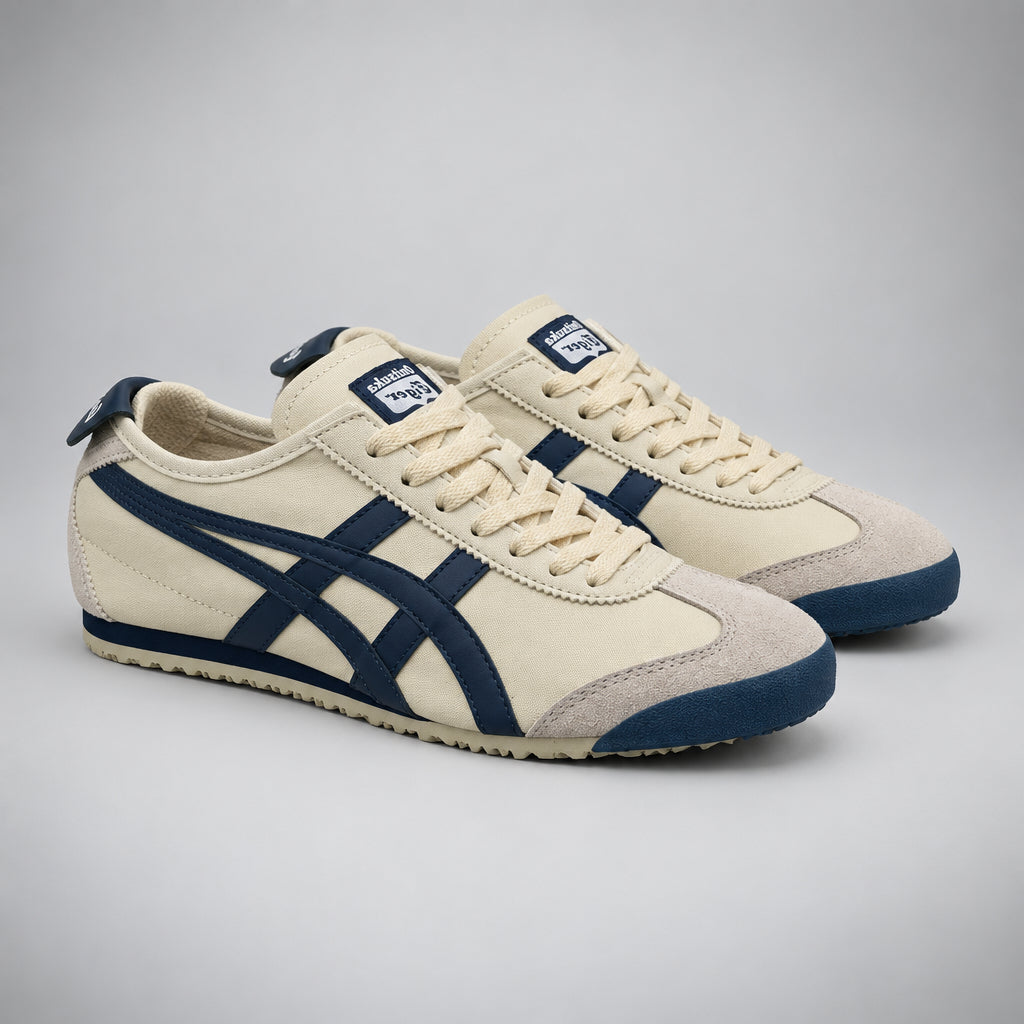 ONITSUKA TIGER MEXICO 66 CREMA / AZUL MARINO
