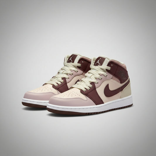 NIKE AIR JORDAN 1 MID PASTEL VINOTINTO
