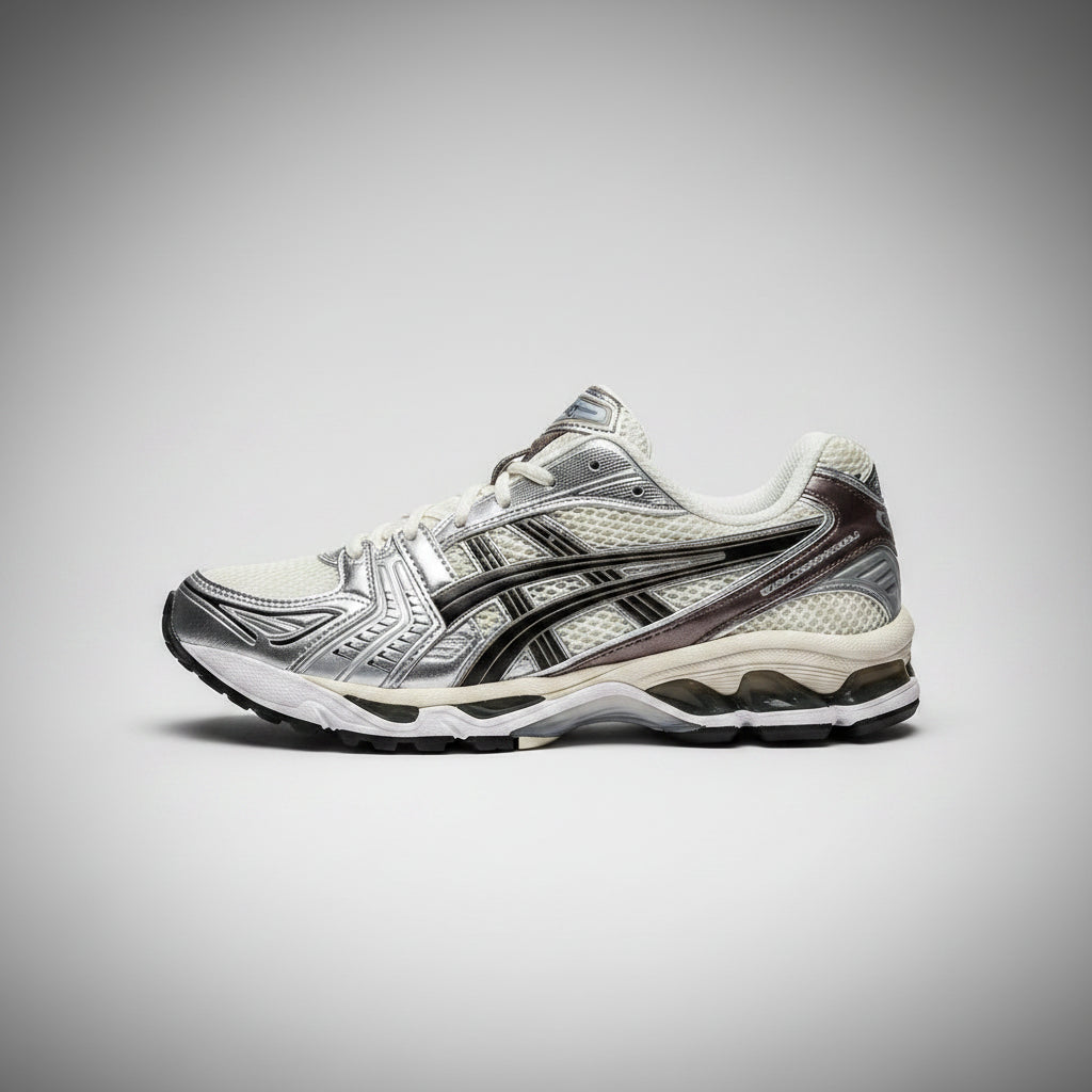 ASICS GEL KAYANO 14 WHITE PURE SILVER BLACK